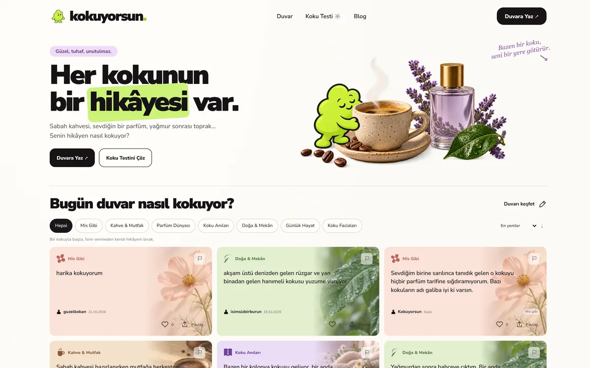 Kokuyorsun ana sayfası