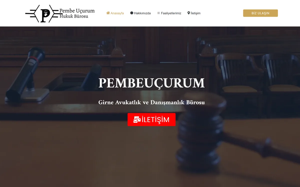 Pembe Uçurum Hukuk Bürosu ana sayfası