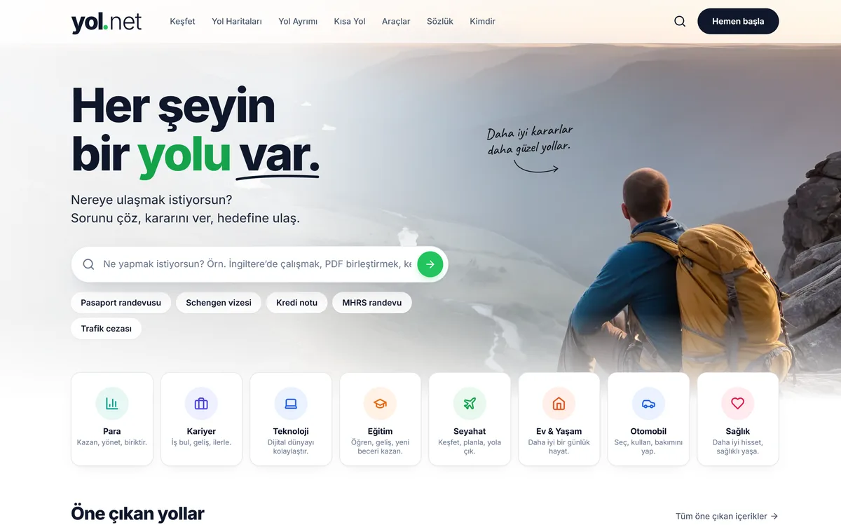 yol.net ana sayfası